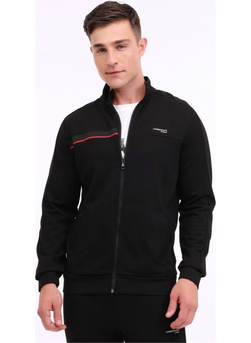 LUMBERJACK A10188807108010 4W ml Renato 18ITL1013 4pr Black Men's Sweatshirt - Image 1